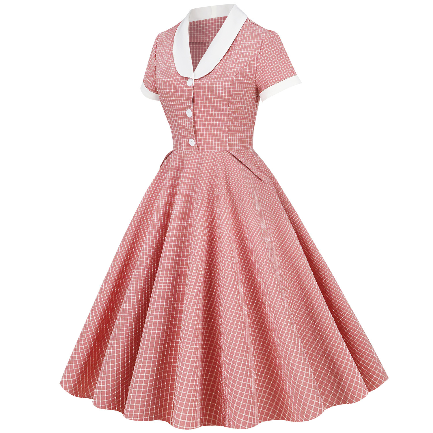 1950s Cape Collar Vintage  Dresses Retro Rockabilly  Cocktail Party Dress